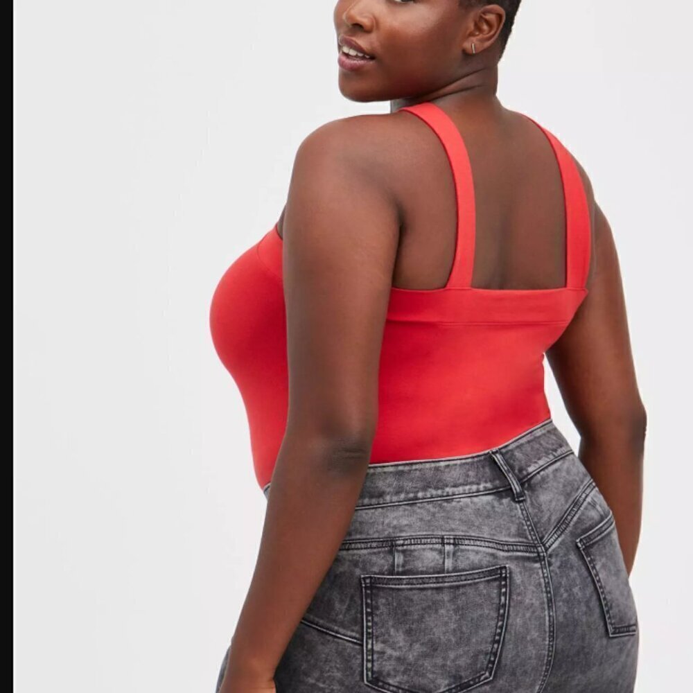Torrid Foxy High Neck Criss Cross Halter Top red 3x NEW NWT - Picture 4 of 10